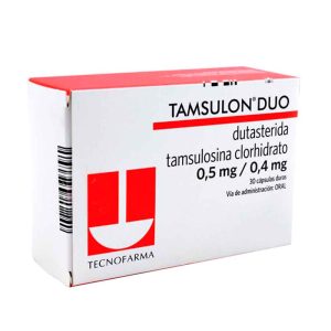 TAMSULON DUO CX30 CAPS DURAS (DUTASTERIDA TAMSULOSINA CLORHIDRATO 0.5MG+ 0.4MG)(TECNOFARMA)