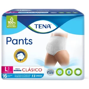 TENA PANTS CLASICO LARGE PQX 16 UND(PRODUCTOS FAMILIA)