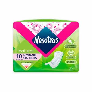 TOALLA NOSOTRAS NATURAL NORMAL SIN ALAS PX10UND(FAMILIA)