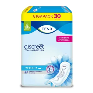 TOALLA TENA DISCREET MEDIUM PQX30(PRODUCTOS FAMILIA)