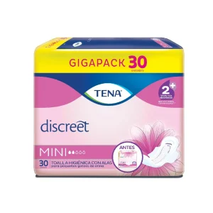 TOALLA TENA DISCREET MINI PQX30UND(PRODUCTOS FAMILIA)
