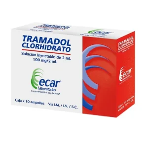 TRAMADOL SOL INY 2ML (100MG/2ML) CX10AMP (LABORATORIOS ECAR)