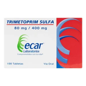 TRIMETOPRIM 80MG/SULFAMETOXAZOL 400MG CX100 TB(LABORATORIOS ECAR)