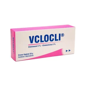 VCLOCLI (CLOTRIMAZOL 2% + CLINDAMICINA 2%) CREMA VAGINAL CX20 GR + 3 APLICADORES