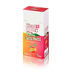 VICAL C TUTTI FRUTTI CX100TAB MASTICABLE(VITAMINA C+ZINC) (ECAR)