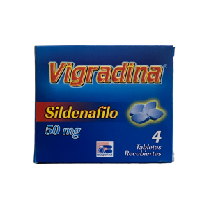VIGRADINA 50MG CX4 TB (SILDENAFIL)(BIOQUIFAR)