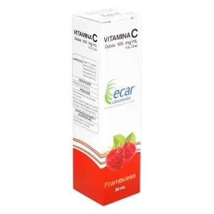 VITAMINA C 100MG/ML FRAMBUESA FX30ML(LABORATORIOS ECAR)