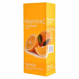 VITAMINA C 500MG NARANJA CX 100 TAB (LA SANTE)