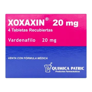 XOXAXIN 20MG CX4TAB RECUBIERTAS (VARDENAFILO)