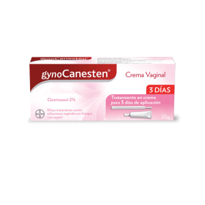 GYNOCANESTEN 2% CREMA VAGINAL - TUBO x 20 GR 3 DIAS