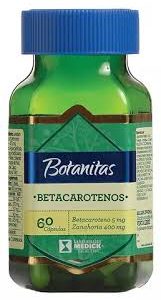 BETACAROTENOS 5 MG+400 MG X 60 CAP