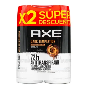 DESODORANTE AXE AEROSOL SECO DARK TEMPTATION X 152 ML X 2 UNDS P.ESP