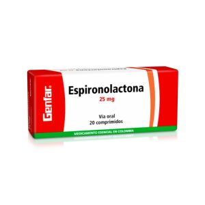 ESPIRONOLACTONA 25 MG X 20 TABL +++