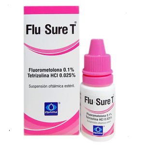 FLUSURE T FLUOROMETOLONA/TETRAHIDROZOLINA 0.1/0.025% GOTAS OFTALMICO X 5 ML