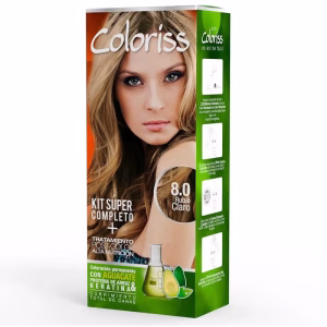 TINTE COLORISS KIT 8.0 RUBIO CLARO