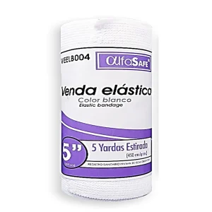 VENDA ELASTICA ALFASAFE BLANCA 5 X 5 YARDAS