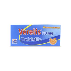 VERELIS TADALAFILO 20 MG X 4 TABL