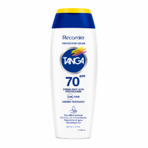 BLOQUEADOR SOLAR TANGA SPF 70 CREMA MUY ALTA PROTEC. TOP. - FCO x 220 ML