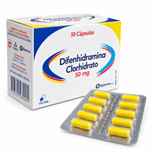 DIFENHIDRAMINA CLORHIDRATO 50 MG - CAJA x 50 CAPS