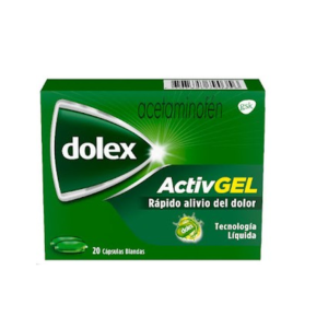 DOLEX ACTIVGEL 500 MG - CAJA x 20 CAPS