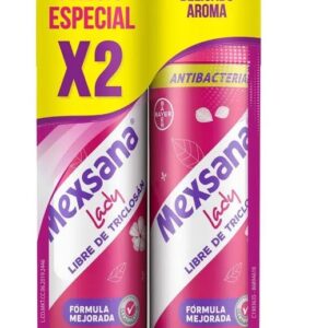 DESOD. LADY MEXSANA ANTIBAC. SIN TRICLOSAN - PACK x 2 SPRAY x 260 ML - PRECIO ES