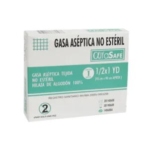 GASA ASEPTICA TEJIDA NO ESTERIL ALFA SAFE 1/2*1 YDA