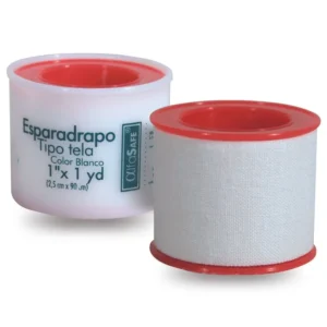 ESPARADRAPO TIPO TELA BLANCO ALFA SAFE 1 x 1 YD (2.5 CM x 90 CM) - CARRETE x UNID