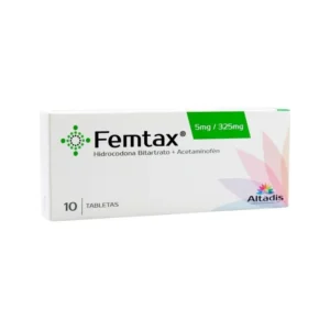 FEMTAX 5 MG/325 MG - CAJA x 10 TAB