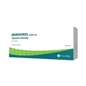HIDROFEROL 0,266 MG - CAJA x 3 CAP