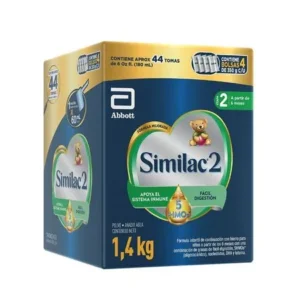 SIMILAC 2 A PARTIR DE 6 MESES 5HMOS POLVO - CAJA x 4 BOLSAS x 350 g C/U x 1400 G x 1.4 KG