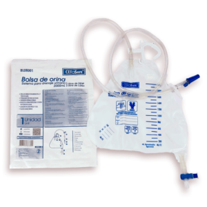 BOLSA DE ORINA SIST. DRENAJE URINARIO x 2000 ML - PQTE x 1 UND - ALFASAFE