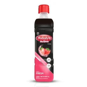 PEDIALYTE 45 MEQ CON ZINC SLN ORAL - BOTELLA x 500 ML - SABOR FRESA