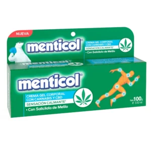 MENTICOL CREMA GEL CORPORAL CON CANNABIS Y CBD SENSACION CALMANTE CREMA/GEL TOP. - TUBO x 100 GR