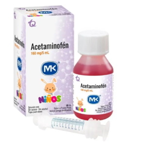 ACETAMINOFEN 160 MG/5 ML JBE - FCO x 90 ML - SABOR FRUTOS ROJOS