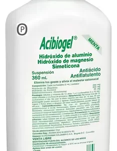ACIBIOGEL MENTA SUSP. ORAL - FCO x 360 ML