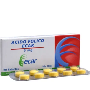 ACIDO FOLICO 5 MG - CAJA x 20 TAB