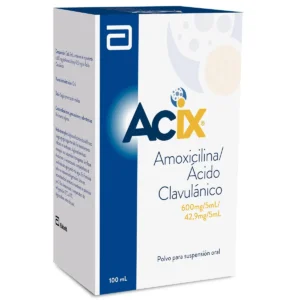 ACIX 600 MG/42,9 MG/5 ML POLVO PARA SUSP ORAL - FCO x 100 ML
