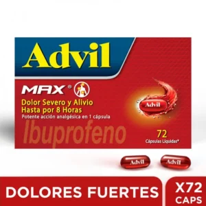 ADVIL MAX - CAJA x 72 CAPS LIQUID.