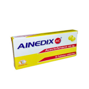 AINEDIX AC 100 MG - CAJA x 10 TAB RECU
