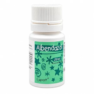 ALBENDAZOL 400 MG/20 ML SUSP. ORAL - FCO x 20 ML