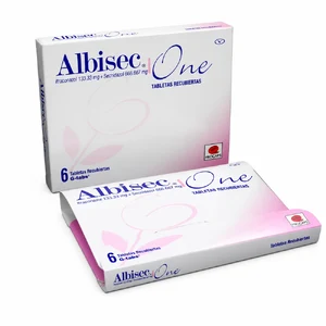 ALBISEC ONE 133.33 MG/666.667 MG - CAJA x 6 TAB REC.