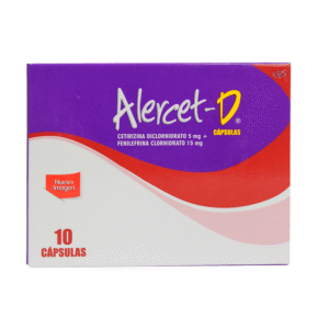 ALERCET D 5 MG + 15 MG - CAJA x 10 CAP