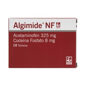 ALGIMIDE NF 325 MG/8 MG - CAJA x 10 TAB