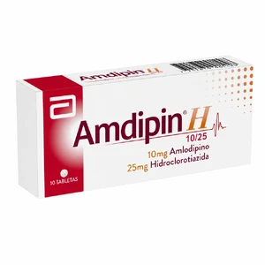 AMDIPIN H 5 MG/12.5 MG - CAJA x 10 TAB