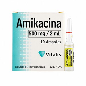 AMIKACINA 500MG/2ML CX 1 AMP – VITALIS | ANTIBIÓTICO EFICAZ
