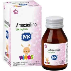 AMOXICILINA 250 MG/5 ML POLVO PARA SUSP ORAL - FCO x 45 ML