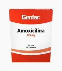 AMOXICILINA 875 MG - CAJA x 14 TAB