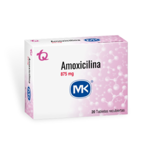 AMOXICILINA 875 MG - CAJA x 20 TAB RECU