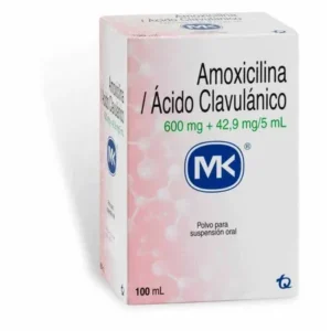 AMOXICILINA/ACIDO CLAVULANICO 600 MG/42.9 MG/5 ML SUSP ORAL - FCO x 100 ML