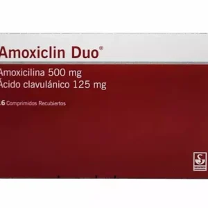AMOXICLIN DUO 500 MG/125 MG - CAJA x 16 COMP RECU